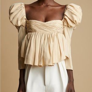 Khaite Kim striped top. Size 0. Excellent condition tags still on.